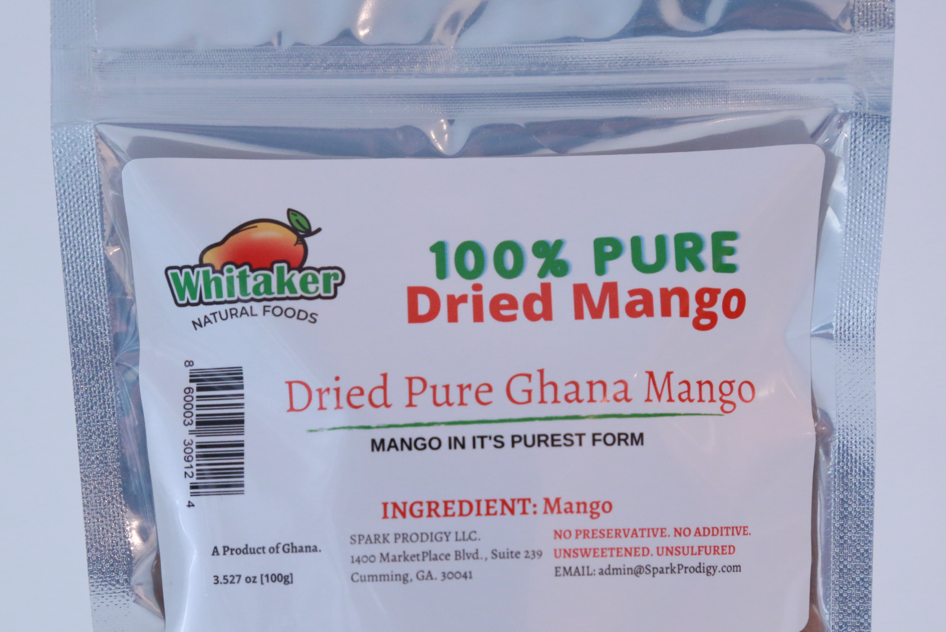 Whitaker Natural Foods | Dehydrated Mango | Wholesale Mango | Better Snacks | Weight Loss