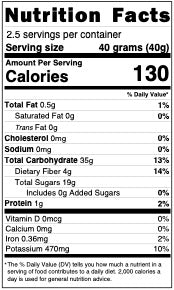 Whitaker Natural Foods | Nutritional Facts | Healthy Snack | No Added Sugar